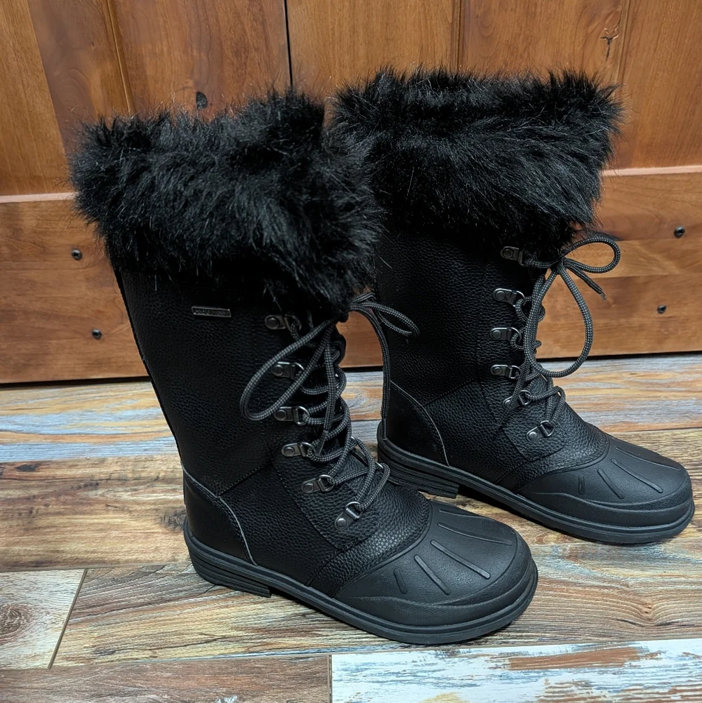 Bearpaw Dawn Women's 11 inch Insulated Boot Black Size 7 - Picture 8 of 10